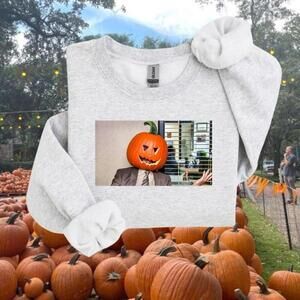 Dwight Pumpkin Head The Office Halloween Episode Graphic Sweatshirt